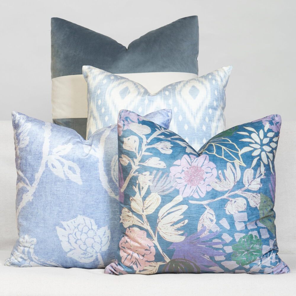 1632 Decorative Throw Pillow Set of 4, 18" x 18" Colorful Accent Pillow